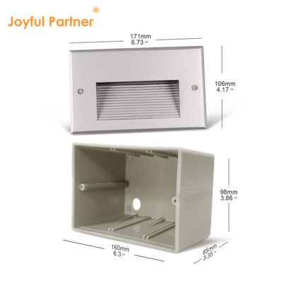 Nouveaux encastrés de marche LED Rectangle 3W SMD2835 170*106mm AC100-240V Couleur Blanc 3000K