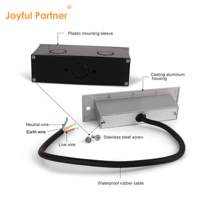 Applique encastrée IP65 pour extérieur DC24V 3W SAMSUNG SMD5630 avec driver à courant constant