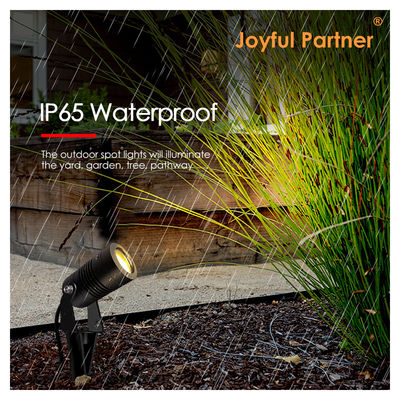 Joyeux partenaire Led jardin projecteurs extérieurs 6W COB DC12V / DC24V 3000K Blanc chaud pour la passerelle sentier de jardin