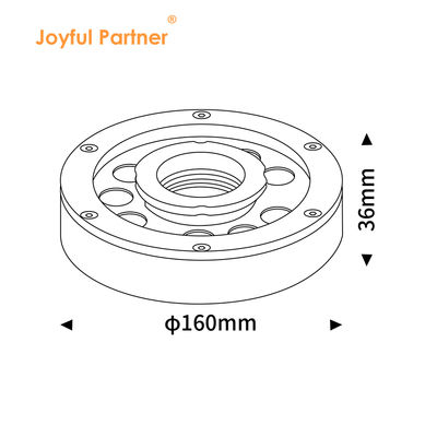 Lumières de fontaine LED IP68 Structure imperméable à l'eau RGB Changement de couleur Contrôle externe 8 mm Verre trempé