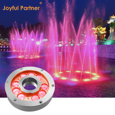 DC24V DMX LED Fountain Ring Light RGB IP68 imperméable à l'eau 9W 18W 27W 3In1 Pour l'éclairage des étangs