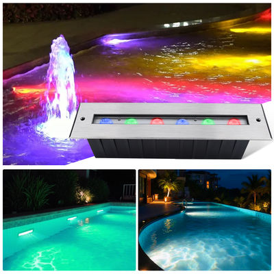 Linear Underwater Pool Light 316 Stainless Steel Warm White DC 24V For Water Gardens