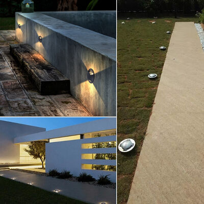 Lampe d'escalier d'angle LED, boîtier en aluminium pur 6063, 10W, OSRAM SMD, acier inoxydable 316