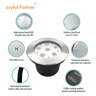 24V DC LED Deck Post Lumière étanche à l'eau 6W LED extérieur rétractable