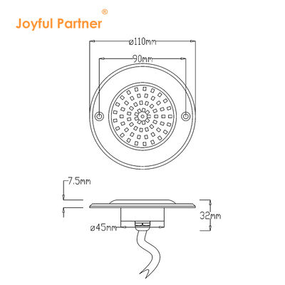Lumières LED de piscine 316 en acier inoxydable PAR56 pleine résine remplie IP68