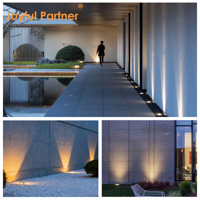 Joyeux partenaire Deck étape jardin lumières basse tension 12 24V 6W CREE COB Carré blanc chaud