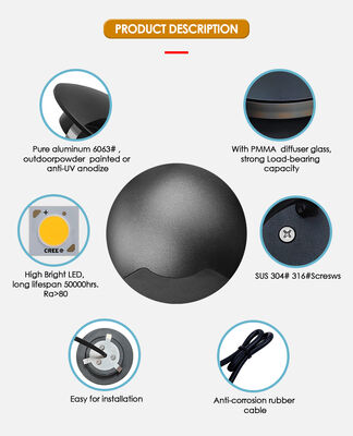 Appliques encastrées latérales en aluminium pur 6063 SMD 2835 du fabricant chinois