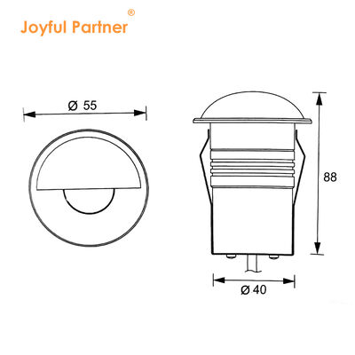 Éclairage de surface IP67 CE étanche à l'eau 316 acier inoxydable Trim DC 24V pour jardin