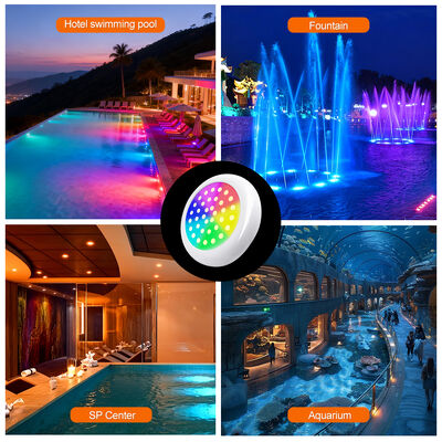 DC12V 25W Led Pool Lights RGB Résine de changement de couleur remplie de télécommande de l'application Tuya