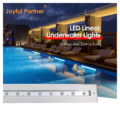 Forme rectangulaire de lumière sous-marine linéaire avec faisceau asymétrique Matériau IP68 SS316L