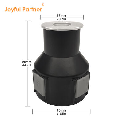 Spots encastrés extérieurs enterrés DC24V Driver intégré DIA55MM 3W 3000K IP67 pour application chemin de jardin