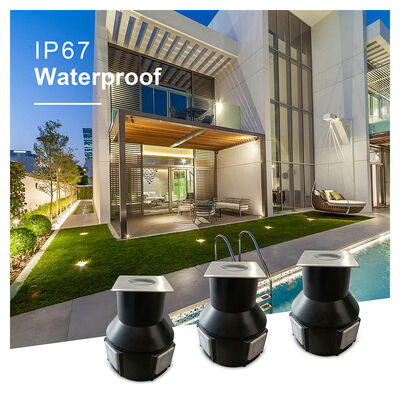 Lumières LED au sol 3W RGB 3In1 DC24V Angle du faisceau 60 degrés