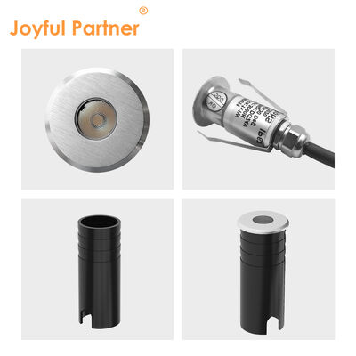 LED Uplight 316 Couverture en acier inoxydable Corps de lampe en aluminium Verre trempé IP67 1W Blanc chaud 3000K