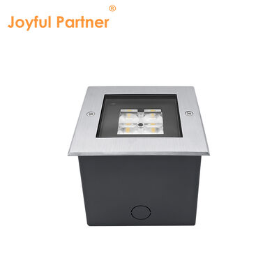 L'éclairage du pont de surface carré 125 * 125MM ADC12 Casement en aluminium à moulage sous pression LED SMD haute avec conception anti-éblouissement profonde