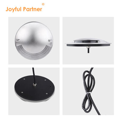 Couvercle en acier inoxydable à émission de lumière à l'intérieur du sol 10W OSRAM SMD DIA 172MM avec manches moutantes ABS