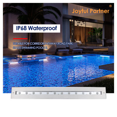Éclairage linéaire sous-marin DC12V Acier inoxydable 316 DMX 512 RGB 12W 24W Longueur 628MM pour cascade