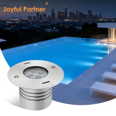 Projecteur de piscine sous-marin 24V CC 18W IP68 Acier inoxydable 316 Lentille asymétrique Encastrement en option
