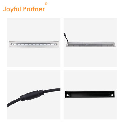 12W LED Lumière Linéaire Subaquatique Acier Inoxydable 628MM RGB DMX512 Gradation DC24V