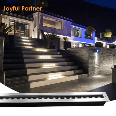 Éclairage linéaire LED enterré 12W 24W 48W DC24V 1000MM 1 mètre Acier inoxydable 316 IP67 Type encastré