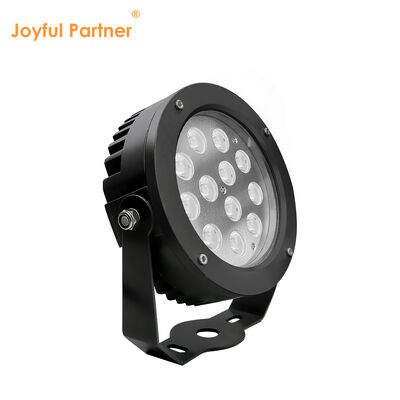Projecteur de jardin LED 36W avec driver DMX512 intégré, 24V DC, RGB3in1, boîtier noir thermolaqué, diamètre 160MM
