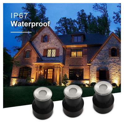 Projecteur encastré IP67 Mini Lumières enterrées 12V 24V Blanc chaud DIA45MM Verre dépoli Sans lentille