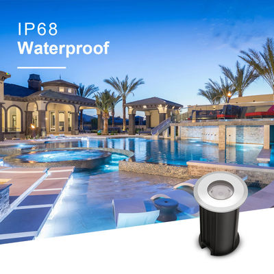 1W IP68 étanche à l'eau lumières sous-marines 316SS 12V 24V LED lumières de piscine 2700k - 6500k