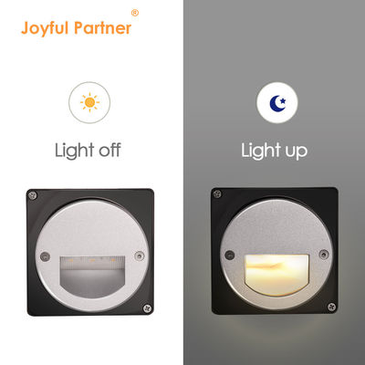 Lumière LED extérieure à pas en aluminium IP65 Ronde Couverture Carré Escalier mural à manches