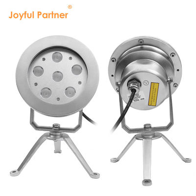 Lampe à fontaine LED 6*2W RGB DMX en acier inoxydable316 Corps DC12V/24V IP68 Pour piscines