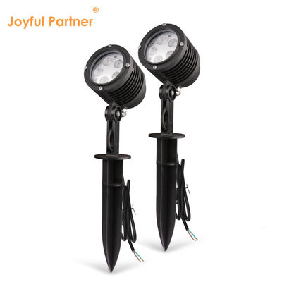 5W de poudre extérieure de revêtement de logement Led unique de couleur en plastique Spike DC24V jardin de paysage projecteurs pour les arbres