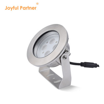 Lumière sous-marine LED en acier inoxydable IP68 DC12V 24W Blanc chaud 3000K Pour la fontaine