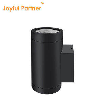 Lampe murale extérieure montée sur le mur vers le haut et vers le bas alliage d'aluminium extrudé 3000-6000K 18W 24W lampe murale extérieure Cob LED Noir Couleur du boîtier