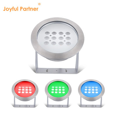 Lumière de bassin sous-marin RGB AC/DC 12V 24V LED 12W étanche IP68 316 en acier inoxydable