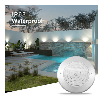 Éclairage de piscine à LED étanche à l'eau PAR56 316 SS boîtier ABS ultra mince 7,5 mm rempli de résine Mur monté 230MM 18W 25W DC AC12V