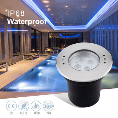 Lumières de piscine sous-marine LED 4W 8W 12W 24VDC IP68 étanche en acier inoxydable 316 RGB 3in1 pour piscines