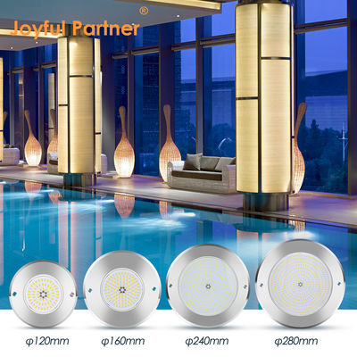 Lumières de piscine à commande à distance en acier inoxydable 316 Surface montée 42W Lumière de piscine AC12/24V RGB