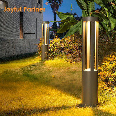 10W LED 600mm 800mm Aluminium Extrusion Bollard Éclairage de pelouse de paysage 220V/24V Pour l'art du jardin
