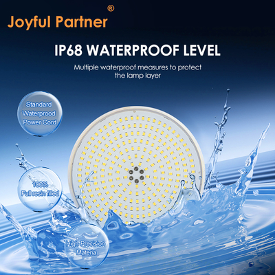 Projecteurs de piscine LED PAR56 plats entièrement remplis de résine, matériau PC de protection UV, remplacement des lampes halogènes 35W 42W