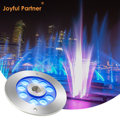 PROJECTEUR DE FONTAINE LED 316 ACIER INOXYDABLE RVB COULEUR UNIQUE 170*61MM DC12V / 24V IP68 ÉTANCHE
