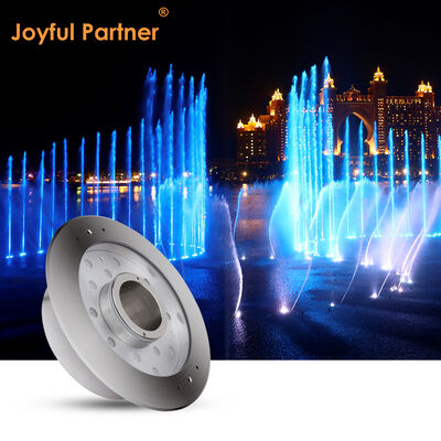 Lumière de fontaine à LED DC12V/24V IP68 RGB DMX DIA250mm Jets d'eau paysage atténuée