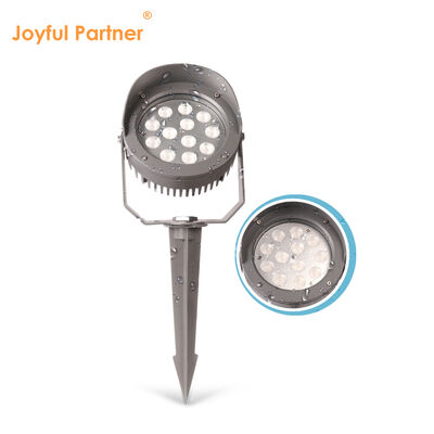 LED Garden Spot Light 12W 24W 36W Construit dans DMX512 pilote DC24V RGB3in1 Noir Corps de lampe en aluminium